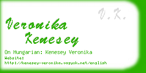 veronika kenesey business card